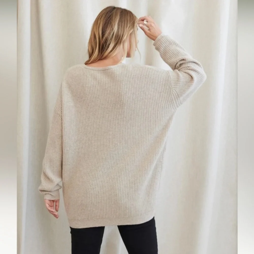 Jenni Kayne Cabin Sweater size small color oatmeal